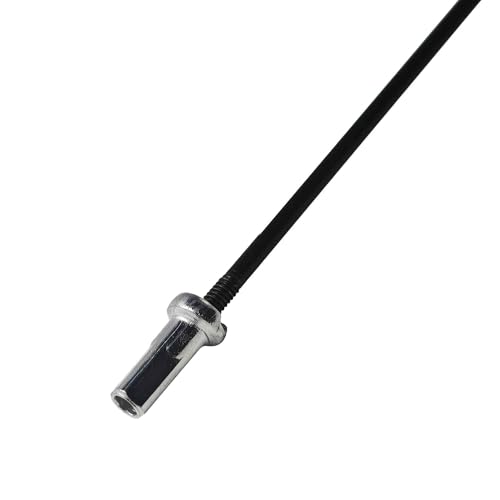 bskkw 16PCS 295mm 14G J Bend Bicycle Spokes with Nipples, Black Steel Replacement Spokes for Mountain Bike MTB Road Bike Wheel Building and Repair