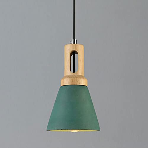 Lustre suspendu en ciment réglable pour éclairer un plafond bas de chambre