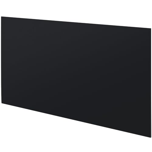 Threehoney HDPE Sheet 1/4" Thick 24 x 48 Inch, HDPE Plastic Sheet High Density Polyethylene Board Flexible Solid Plastic Block for DIY Projects Crafts Machining Home(Black)