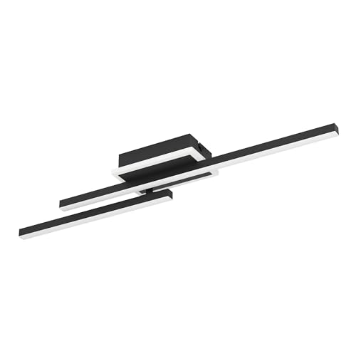 Plafonnier LED Nogaredo orientable au design géométrique noir