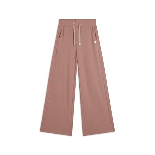 Pantalon coupe large molleton viscose effet tricot confortable et fluide