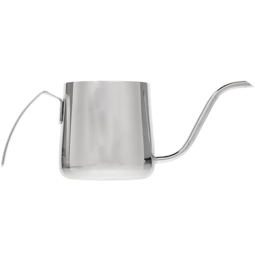 MAGICLULU Cafetera de Preparación Manual de 250 Ml en Acero Inoxidable 304 con Mango Largo en Forma de L, Hervidor de Café con Boquilla Larga y Escala, Adecuado para Uso en Hogar, Oficina