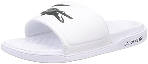 Lacoste 43CMA0020, Sandalias Hombre, Wht/DK GRN, 44.5 EU