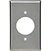 Mulberry 99111 Steel 1 Gang Wallplate (1) 20 Amp TL Receptacle Ivory