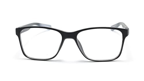 Óculos Armação Masculino Retangular JC-1029 (Preto-Cinza)