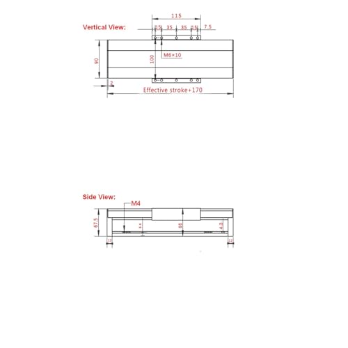 Table de Translation Linéaire SFU1605 Kit Axe Motorisé Nema23 Aluminium