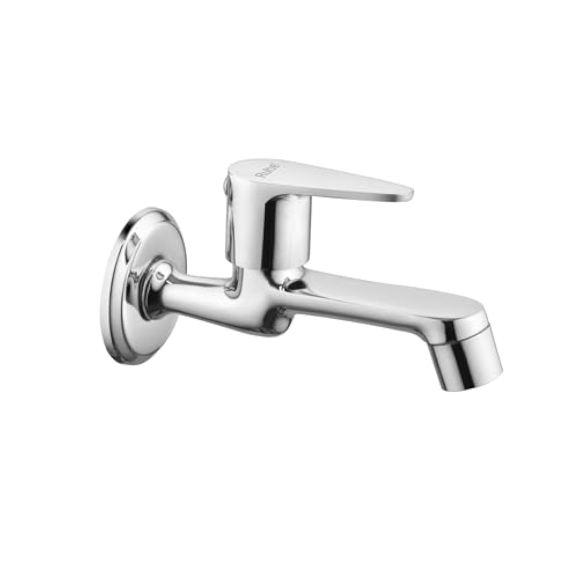 Brass Wall Mounted Bib Cock Faucet with Chrome Finish