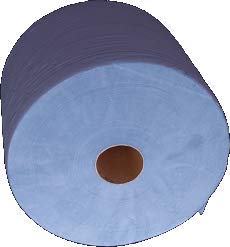Confezione da 2 rotoli di carta riciclata a 3 veli, circa 36 cm, 500 fogli, colore: blu