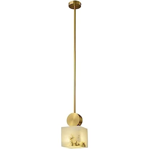 Pendant light en marbre design moderne luminaire suspendu cuivre pour salon et salle à manger