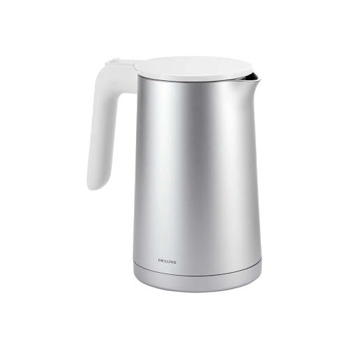 ZWILLING ENFINIGY Wasserkocher, 1,0 Liter, Mit Edelstahl-Kalkfilter, Doppelwandig, Innenskala, 1850 Watt, Silber – Ansicht 1
