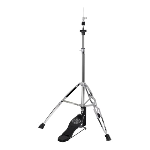 Menolana Hi Hat Stand with Pedal Drum Kits Accessory 3 Leg Professional Tripod Base Musical Instrument Height Adjust for Show Exercise