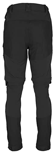 Pinewood Finnveden Hybrid Zip Off Stretch Hose für Herren. Für Outdooraktivitäten wie Wandern, Trekking, Jagd, Hundesport (C48, 400 Black)