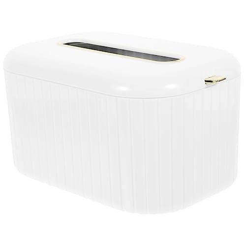 Ciieeo Elegant Pearl Rectangular Tissue Storage Box Modern Spring Tissue Container for Home Decor Compact and Pet Design for Easy Tissue Access