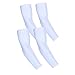 UV Protection Cooling Arm Sleeves - UPF 50 Compression Arm Sleeves for Men/Women/Students for Elbow Brace, Baseball, Basketball, Football, Cycling Sports(White)