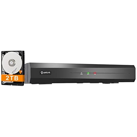 【Only Compatible with Anpviz U-Series】 4K 8CH PoE NVR Network Video Recorder for Home Security Camera, 8 Channel H.265 NVR Kit Support 8MP/6MP/5MP/4MP/3MP IP Camera,Up to 10TB HardDrive(Builtin 2TB) Cover