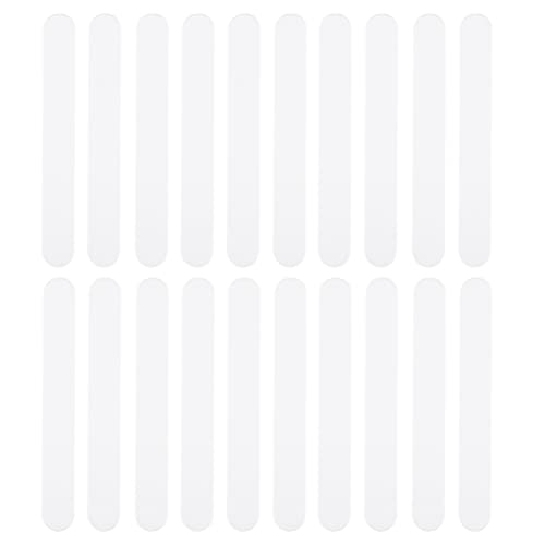 25pcs Tongue Depressors Tongue Stir Sticks Reusable Applicator Sticks Stirring Stick Tool for Laboratory White Plastic Tongue Scraper