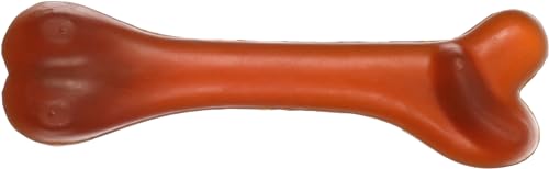 Flamingo Juguetes para Perros – Rubba Hueso marrón – 21 × 6,1 × 4,5 cm – Caucho Natural Extremadamente Flexible – Resistente y Seguro