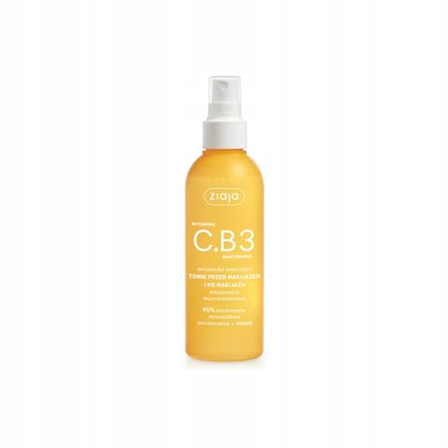 Ziaja Tonikum vor und nach dem Make-up mit Vitamin C.B3