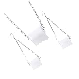 ANDRESLAD Ensemble Collier et Boucles d'Oreilles pour Femme en Alliage Blanc 6 Pièces CrÃ...