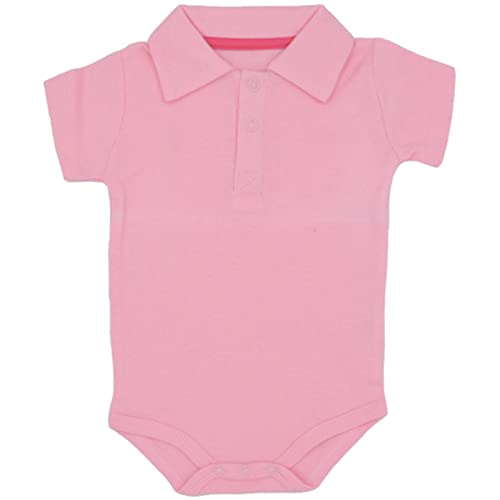 Amropi Baby Boys Summer Bodysuit 3-Pack Short Sleeve Onesies Rompers Cotton Outfits 12-18 Months,Black/Pink/Yellow thumb #3
