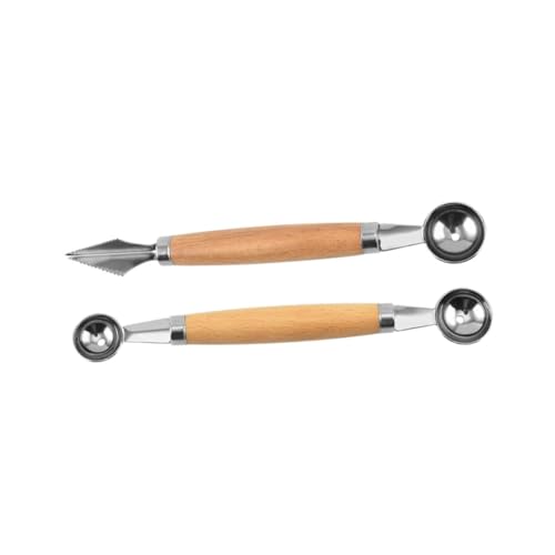 Cabilock Home Commercial Fruit Scooper Stainless Steel Melon Baller for Easy Carving Sculpture