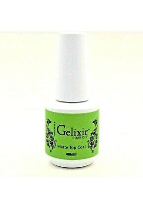 GelixirSoak Off Gel MATTE Top Coat 15ml 0.5oz