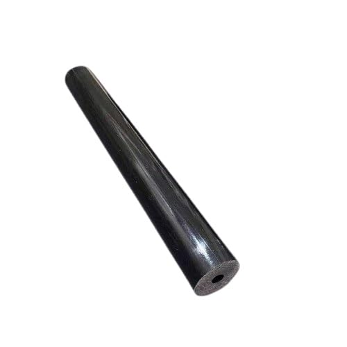 Polyurethan-Hohlstab, 25–60 mm Durchmesser, Öffnung 8 mm, Maschinen, 500 mm Länge, PU-Kunststoffstange, PU-Stangen mit Innenloch, 1 Stück(Black,25x8mm)