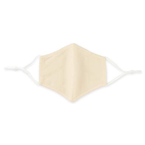 Weddingstar 3-Ply Kid's Washable Cloth Face Mask Reusable and Adjustable with Filter Pocket - Ivory - Image 3