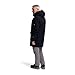 Trespass Mens Waterproof Hooded Long Length Jacket With Zipped Pockets Pelsall, Black, Medium