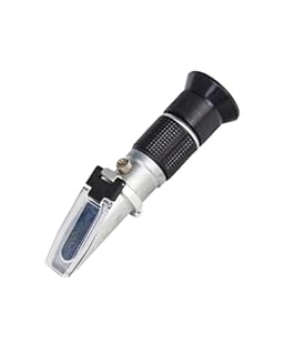 LOHAND Honey Refractometer for Honey Moisture, Scale Range: 0-90% Brix Refractometer, Precision Measuring Sugar Content for Maple Syrup/Wine/Fruit/Drink, Automatic Temperature Compensation