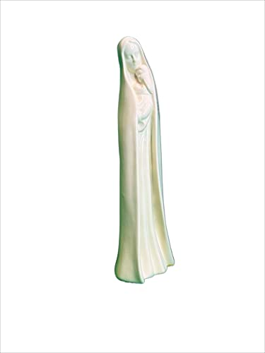 Madonna & Child Statue 12" 30 cm Ceramic White Porcelain Mary with Baby Jesus Christ Catholic, 30 cm high - Image 4