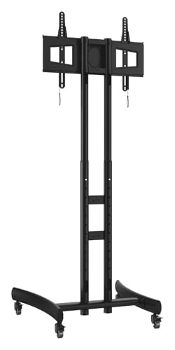 Soporte móvil para TV con ruedas y ajuste de ángulo miniatura 2