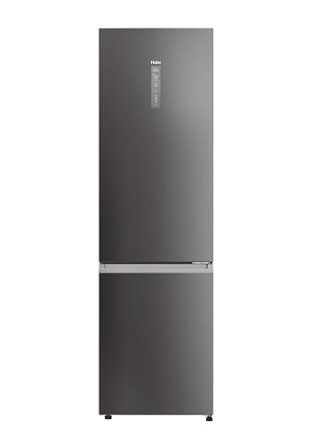 Haier 2D 60 Serie 3 PRO Frigorifero Combinato 406L (289L Frigo + 117L Freezer), Total No Frost, Wi-Fi hOn App, Air Surround, My Zone Pro, Classe D, Dark Inox, 205x59,5x66,7 cm (AxLxP), HDPW3620DNPD