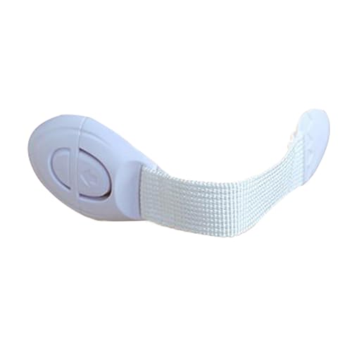 ERINGOGO 6 piezas Cerraduras de Seguridad para Bebés de Adhesivas para Refrigerador y Armarios Material Color Blanco Instalación Protección Infantil