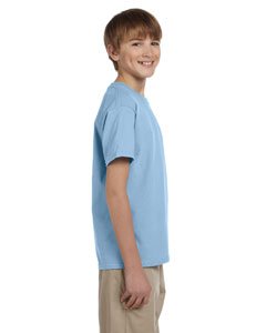 By Gildan Youth Ultra Cotton 6 Oz T-Shirt - Light Blue - L - (Style # G200B - Original Label)3