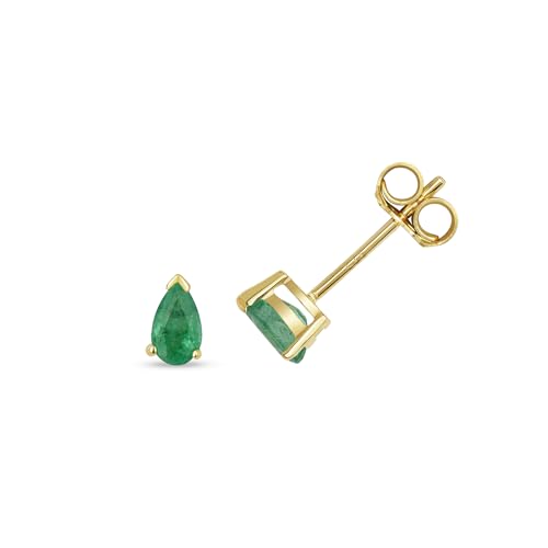 Boucles d'oreilles émeraude en or 375/1000 WJS3150 pour femme