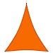 vidaXL Toldo Parasol Lona Protector Solar Sombra de Patio Jardín Terraza Balcón Parque Exterior de Vela Triangular de Tela Oxford Naranja 5x7x7 m