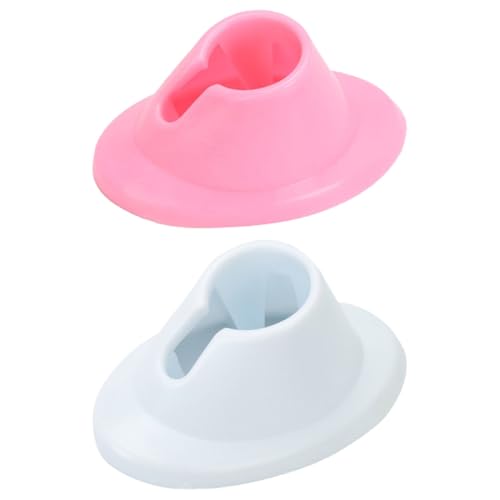 FONDOTIN 4 piezas Soporte de Esmalte de Uñas de Silicona Organizador Flexible y Duradero para Botellas de Esmalte para Manicura y Viajes y Rosa