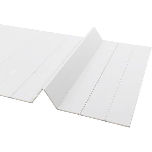 Genérico Cubierta de bañera Plegable de PVC Impermeable, Tapa de bañera Plegable Que Ahorra Espacio para SPA en casa, Tapa Aislante de bañera Blanca(96x70x0.65cm)