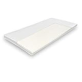 verapur Komfortschaum Topper Fresh KTF800 I 70 x 200 cm I ÖKO-Tex I 8 cm Gesamthöhe I H2 weich I Matratzen Topper I waschbarer Bezug