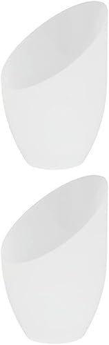 Veemoon 2 piezas de pantalla de plástico de herradura de repuesto, pantalla de lámpara para lámpara de mesa de oficina en casa, pantalla de alta