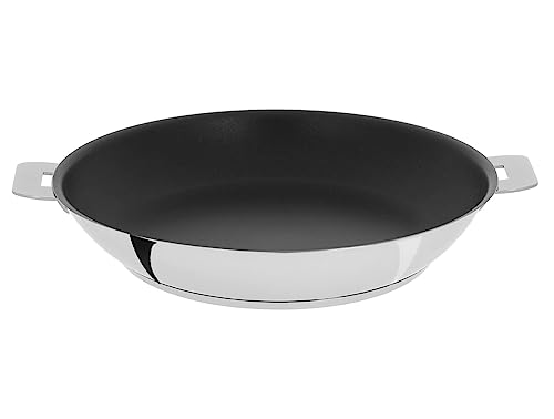 Cristel - P24QE - Poêle INOX 24cm sans poignée Amovible- Anti-adhérent Exceliss+ Collection Mutine