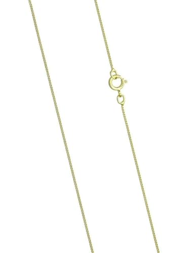 9ct Gold Chain Diamond Cut Curb Chain Gold Curb Chain 0.5mm Solid Gold Chain (18)