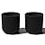 Veradek Mason Series Lima Planter - Round Planter for Indoor or Outdoor Porch/Garden | Made from Plastic & Concrete with Drainage Holes | Modern Décor for Succulents, Flowers, Small Plants
