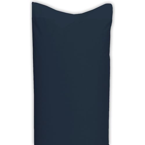 ECOMMERC3 | Pack 2 Fundas Almohada 50x75 Extrasuave y Confortable - Funda Almohada Color Marino Fabricada 100% en España, Transpirable, Fácil de Lavar