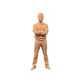 ZEDACAKAI 1/43 紳士男子現代人物模型ミニチュアシーンGKは自分で彩色する必要がある-No1