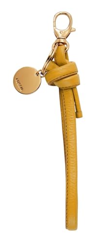 Porte-clés en cuir jaune Fossil pour sécuriser vos clés au quotidien