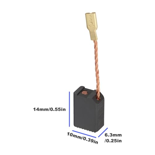 EMSea 4 Paar Kohlebürsten 6,3 x 10 x 14 Mm Kompatibel mit DeWalt D28153 D28154 D28155