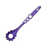 CRILSTYLEO cucharón tenedor de espagueti cuchara de espagueti cuchara sopera de cocina cuchara para pasta tenedor de fideos cuchara colador cuchara de cocina para fideos nylon Púrpura