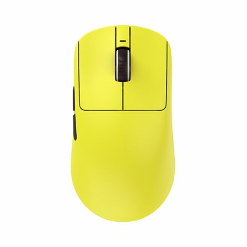 Ratón inalámbrico ATK VXE Dragonfly R1 Pro Max ultraligero amarillo limón de 54g con sensor PAW3395